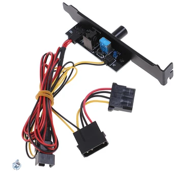

1Pc 3 Channels PC Cooler Cooling Fan Speed Controller for CPU Case HDD VGA Fan