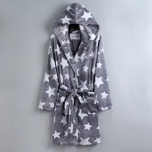 Ночной халат, Повседневный Кардиган с капюшоном, средней длины, коралловый флис, на шнуровке, приталенный халат, халат, женская осенняя и зимняя одежда