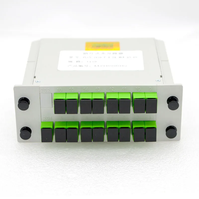 

1pcs NEW PLC 1×16 SC/APC Optic Fiber Splitter Blade Type FTTH CATV Communication Equipment BOX Free Shipping To Brazil