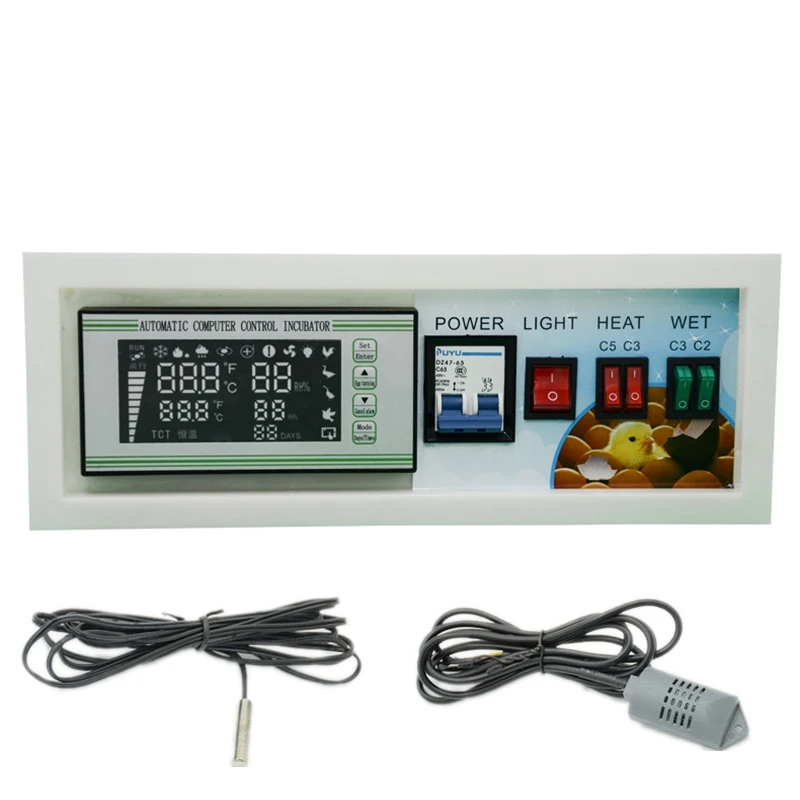 

XM-18SE Automatic Egg Incubator Controller Digital LED Temperature Controller Temperature Humidity Sensors Egg Hatcher Controlle