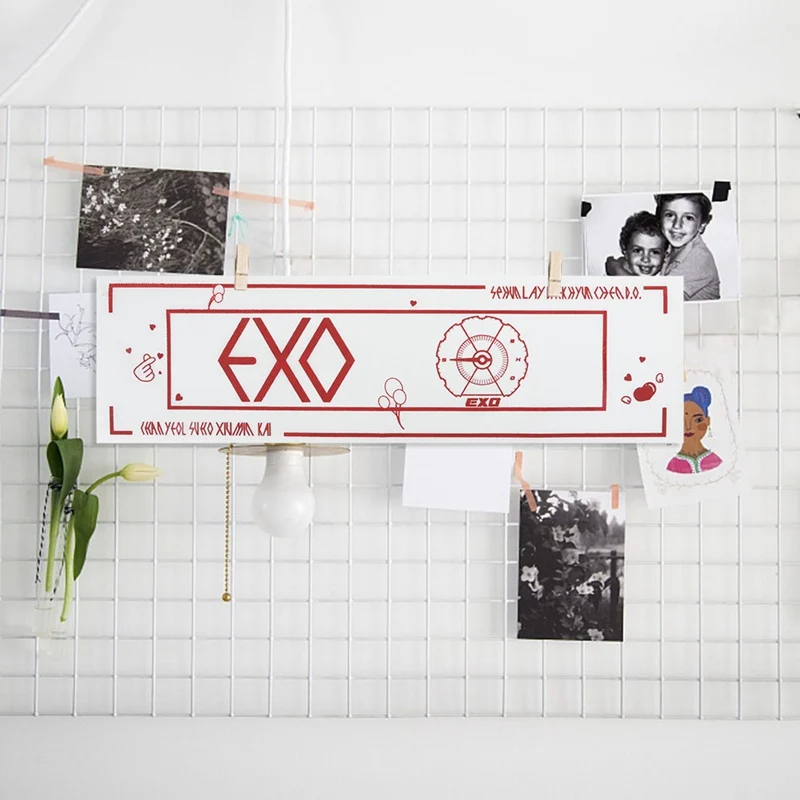 1 шт. K-pop EXO концертная поддержка баннер на руку 5-й альбом не мешать мой темп ткань повесить плакат