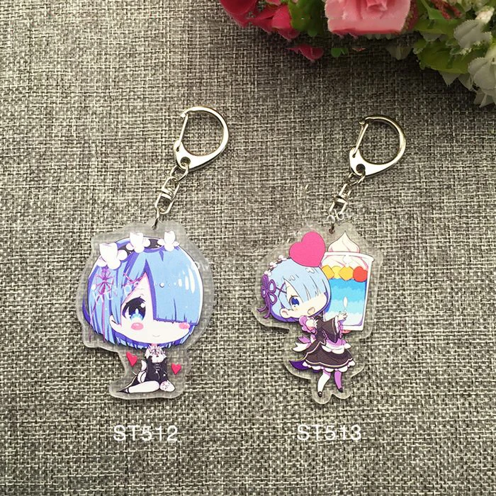 1 шт. брелок для ключей из аниме Re:Zero Kara Rem Ram | Украшения и аксессуары