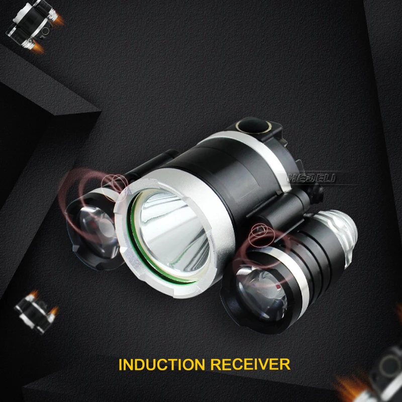 Buy headlight sensor motion Induction headlamp usb 18650 rechargeable head lamp head torch led XML T6 head lantern fishing lamp