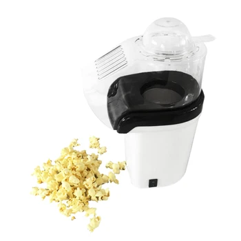 

Popcorn Machine Hot Air Popcorn Popper + Popcorn Maker wtih Measuring Cup to Measure Popcorn Kernels + Melt Butter - White(EU Pl
