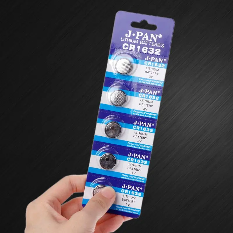 

5PCS Button Battery CR1632 Lithium Coin Cell Batteries 3V LM1632 BR1632 ECR1632 CR 1632 Electronic Watch Toy Remote
