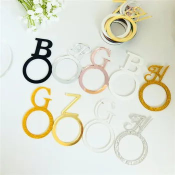 

Personalized Letter Table Napkin Ring Wood Napkin Ring Custom Wedding napkin rings Acrylic Cut Napkin Ring with Initials Name