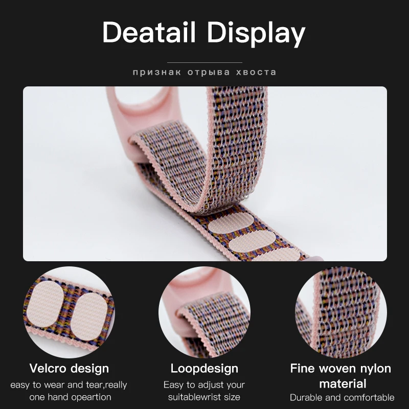 amzish Nylon Correa Strap For Mi Band 4 Strap Sport Bracelet For Mi Band 3 Strap Pulsera For Xiaomi Mi band 4 3 Bracelet Miband