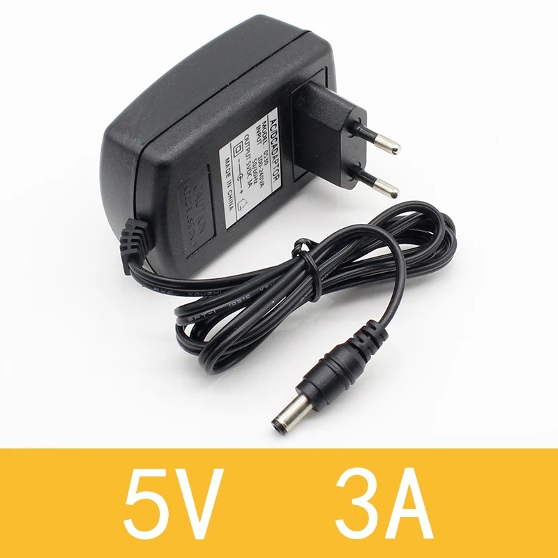 1 шт. 5В 3A DC5.5mm AC/DC адаптер 5V3A 3000mA блок питания зарядное устройство для Android TV Box SP 1 шт. 5В 3A DC5.5mm AC/DC адаптер 5V3A 3000mA блок питания зарядное устройство для Android TV Box SP