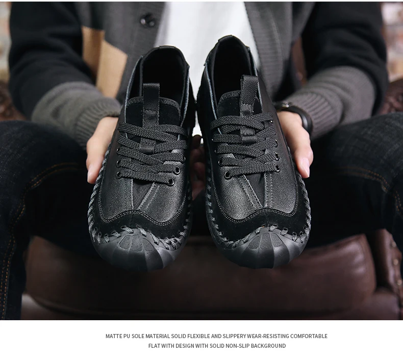 Классические новые мужские кожаные повседневные туфли мужские роскошные дизайнерские Лоферы ручной работы мужские повседневные туфли кожаные мокасины лодочные туфли на резиновой подошве 48