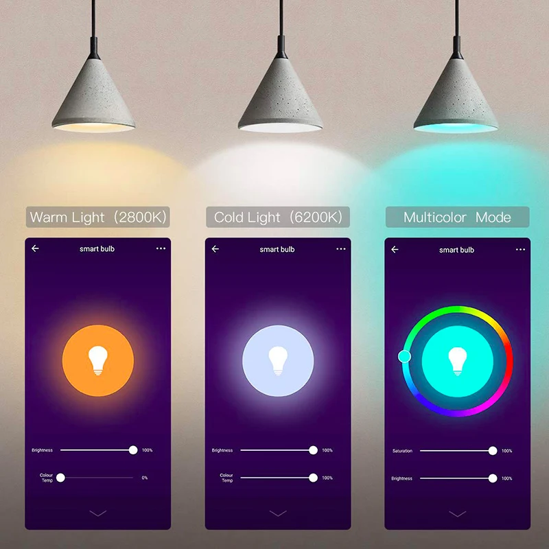 Alexa Google Home IFTTT E27 9 Вт RGBCCT Tuya умная жизнь Wi-Fi лампа смарт-сценария беспроводной датчик двери и окна