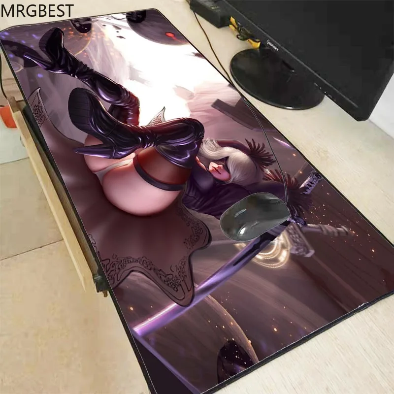 

MRGBEST NieR Automata Padmouse To Mouse Big Notbook Computer Lock Edge Mousepad Sexy Gaming Mouse Pads Gamer Keyboard Mouse Mat