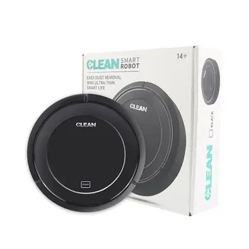 

Smart Vacuum Cleaner Robot With Strong Suction Super Quiet Design Ultra-Slim Body Touch Switch Lcd Display USB Rechargeable