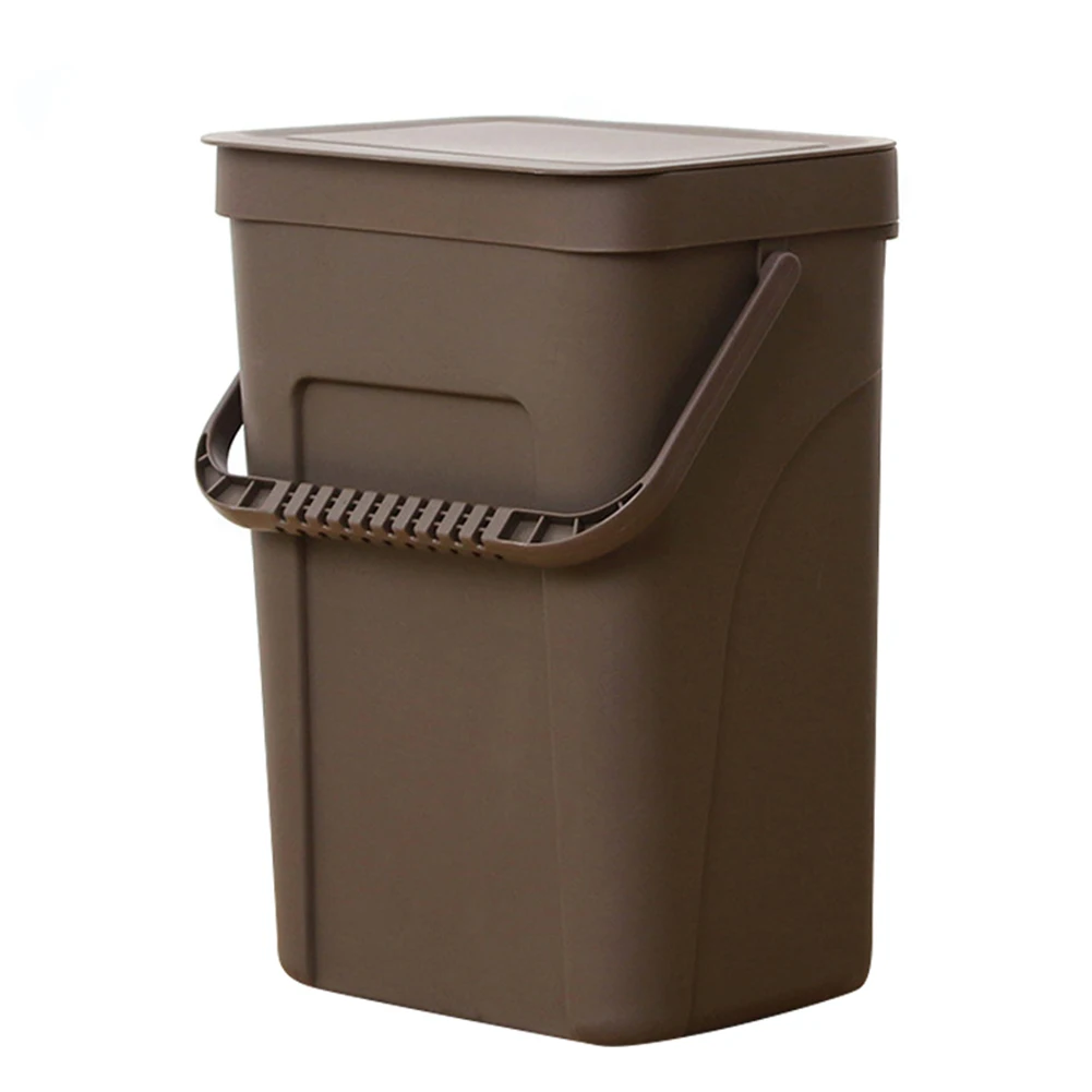 Мусорный бак, кухонный настенный мусорный бак, корзина для компоста, мусорная корзина для ванной комнаты L9#2 - Цвет: Прозрачный