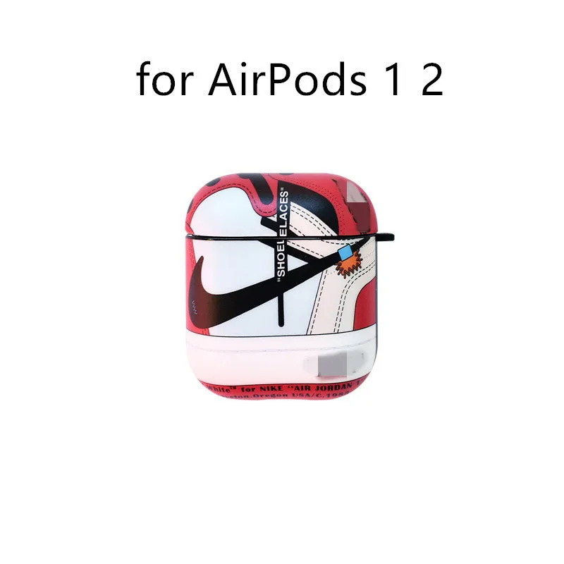 Креативный 3D AJ1 Баскетбольная обувь силиконовый чехол Брелок для Apple Airpods 1 2 беспроводной Bluetooth чехол для наушников Аксессуары - Цвет: for AirPods 1 2