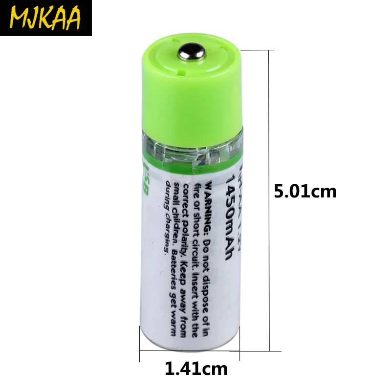 Высокое качество USB перезаряжаемая батарея AA 1 5 V 1450mAh быстрая зарядка Li po батареи