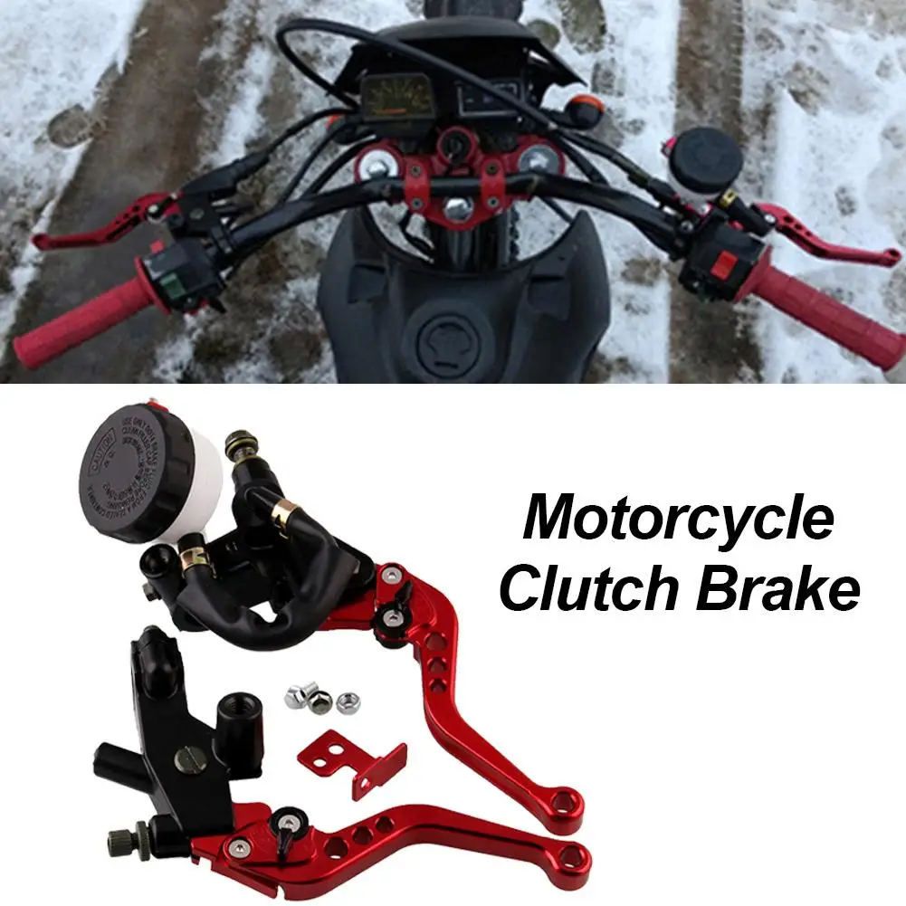 Universal 22mm Motorcycle Clutch Brake Master Cylinder Reservoir Levers Kit Hydraulic Lever Left And Right Set | Автомобили и