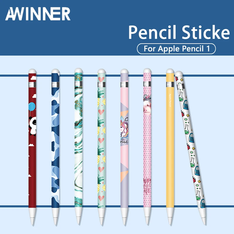 

Cute For Apple Pencil 1 Stickers Scratchproof Ultra Thin Painted Sticker Skin Apple pencil 1 Skin Non-Slip Protective Paper