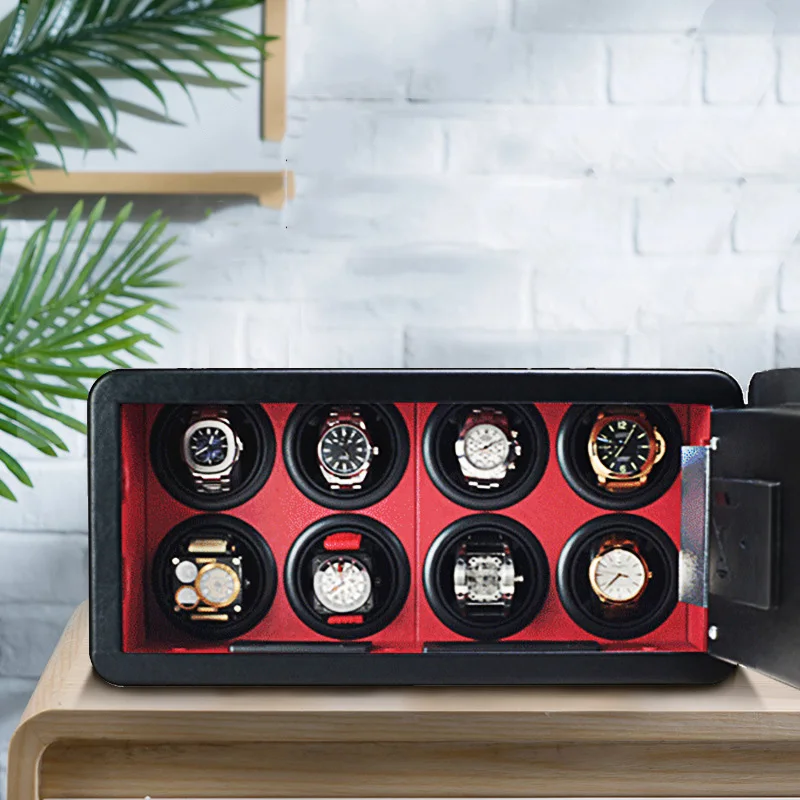 

TurnFinger Mechanical Watch Automatic Winding Device Luxury Combination Lock Watch Collection Storage Box Solid Lock Bolt Safety