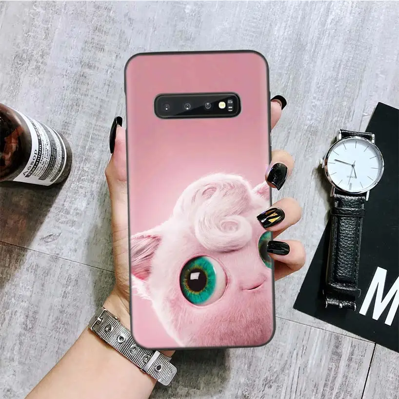 Пикачу фильм черная крышка чехол для телефона для samsung Galaxy A50S A10S A20S A10 A20E A30 A40 A50 A70 M40 M30S A80 корпус под плетенную сумку
