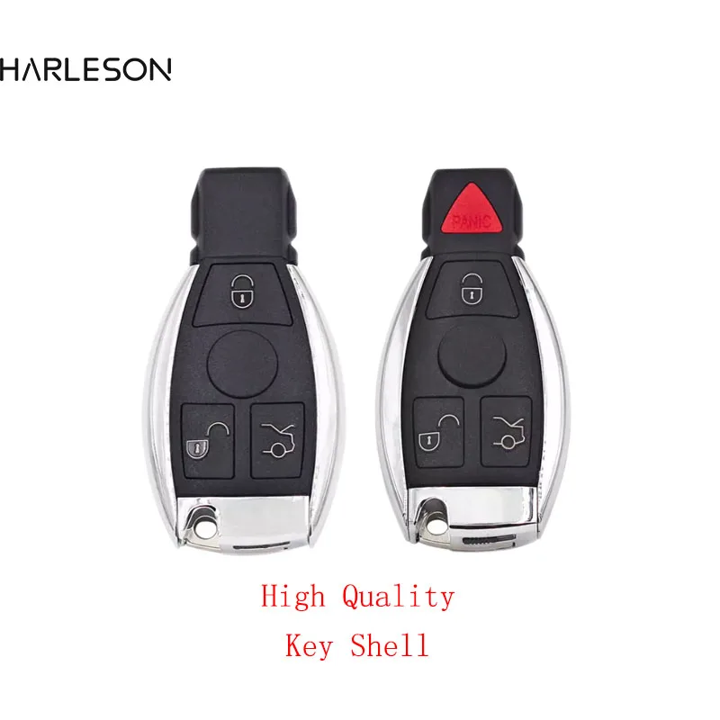 3/4 Button BGA Remote Car Key Shell Fob Case For Mercedes For Benz A B C E S Class W203 W204 W205 W210 W211 W212 W221 W222