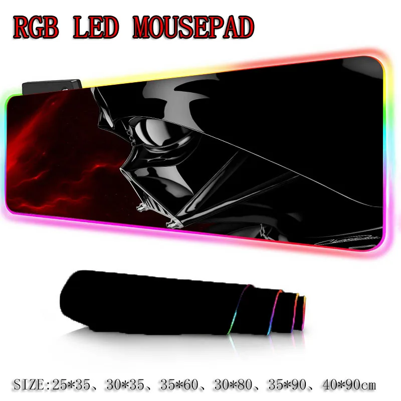 XGZ Звездные войны светодиодный игровой RGB геймер большой коврик для мыши светодиодный Подсветка USB клавиатура красочный настольный коврик для мыши коврик для ПК ноутбука Настольный