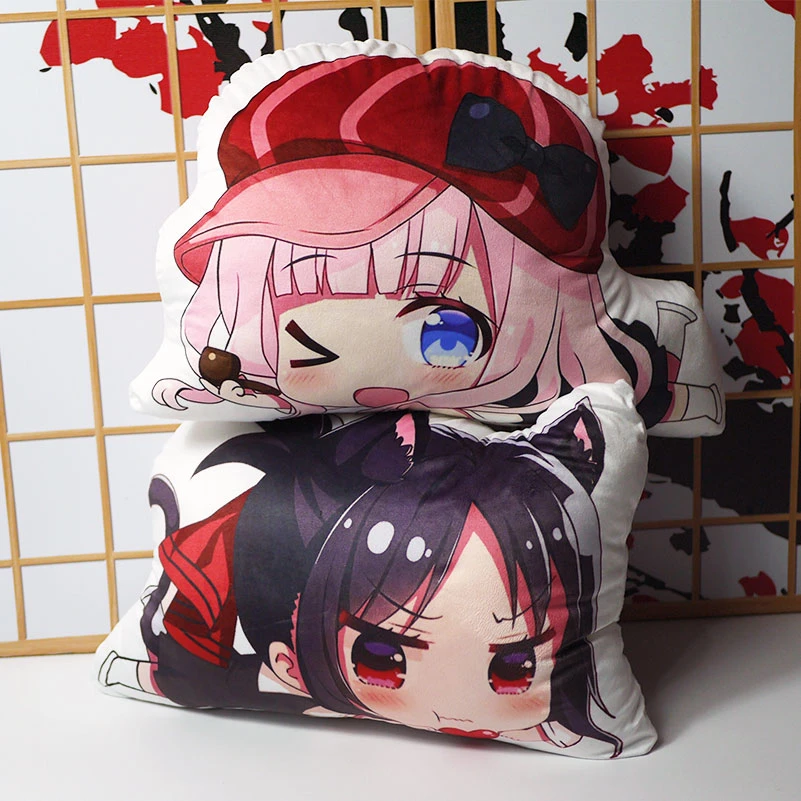 Anime Kaguya Sama Love Is War Pillow Toy Shinomiya Kaguya Fujiwara Chika Short Plush Stuffed Doll Pillowcase Toy Gift Movies Tv Aliexpress