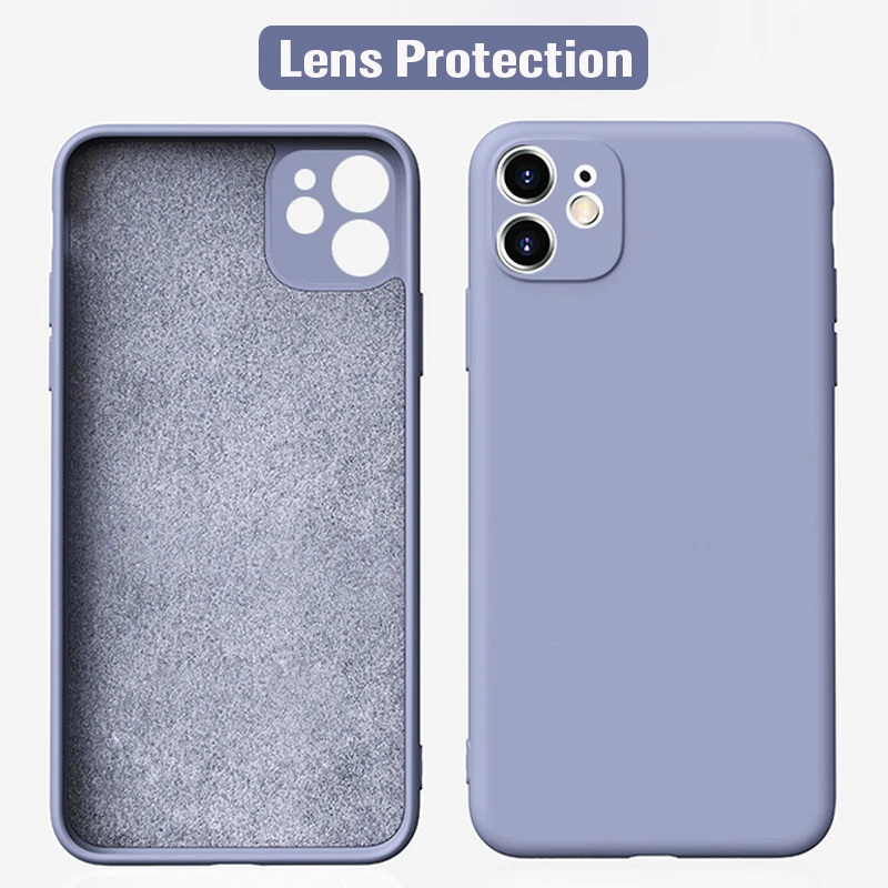 

Luxury Liquid Silicone Case on For IPhone 11 Pro Max Cover Soft Silicone Back Case IPhone 11 Pro Max Case Camera Protection