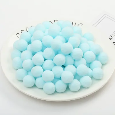 Colorful Fluffy Plush Craft Pom Poms for DIY Home Decoration and Kids' Toys