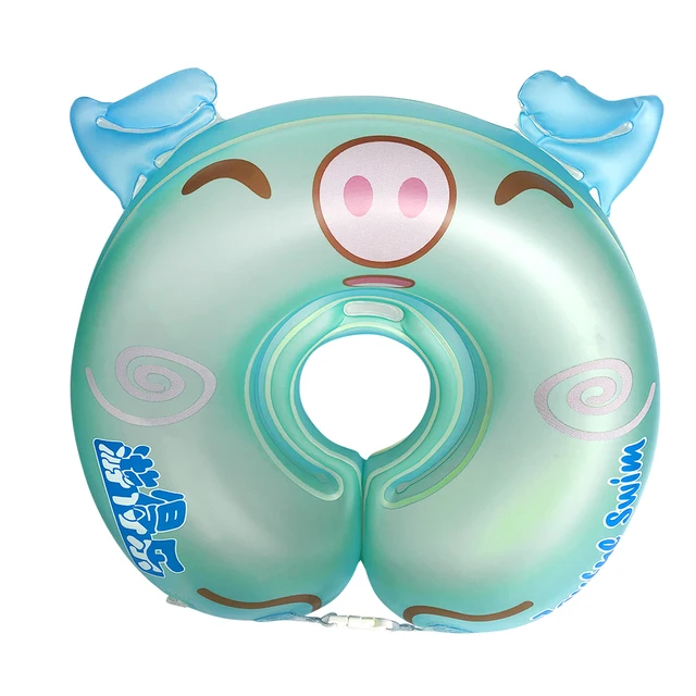 Infant Inflatable Swim Neck Ring Float Rings for Baby Growth Bathing Swimming Pool Accessories for Newborn Aged 3-12 Months 2
