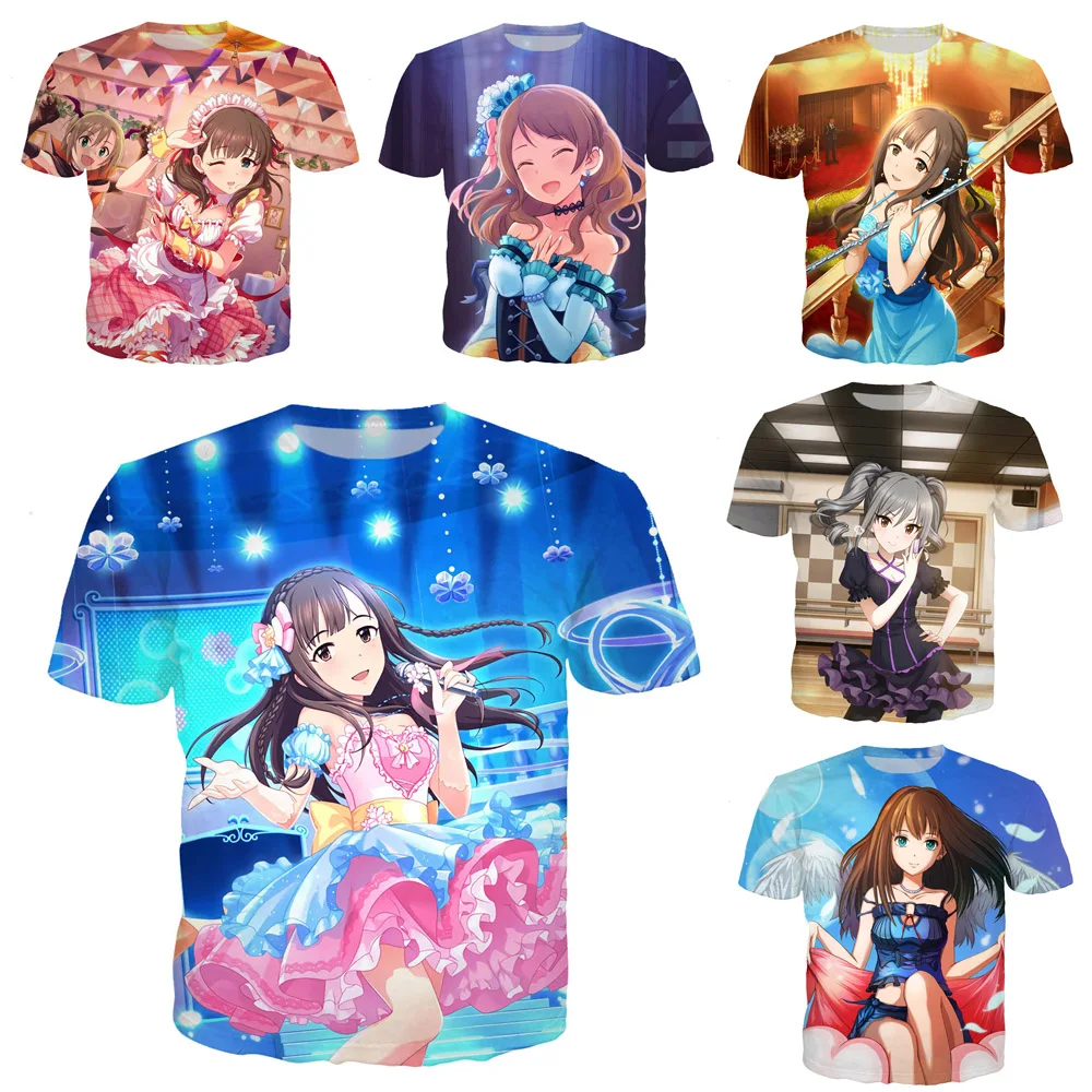 

LIASOSO 2020 Newest Men's T-shirts 3D Color Print Women Kanzaki Ranko Sweatshirt Idol Girl Anime T Shirt Comic Men Tshirt B034-6