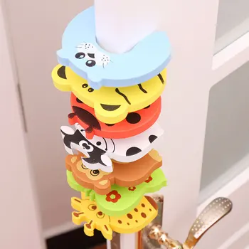 

5pcs/Set Baby Safety Locks Children Protection EVA C Shape Security Cabinet Locks Door Clip Kids Finger Safe Foam Door Stopper