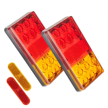 

4pcs/set Tail Lights12 LED Stop Rear Tail Brake Reversing Turn Indiactor