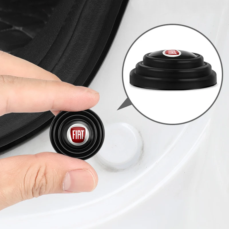 4Pcs Car Door Trunk Sound Shockproof Buffer Stickers For FIAT 500 Grande-Punto Astra Bravo Panda Tipo Stilo Freemont 500X 500L | Автомобили