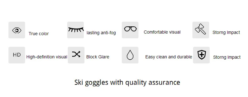 Men Women Ski Goggles Snowboard Glasses for Skiing UV400 Protection Snow Skiing Glasses Anti-fog Ski Mask Goggles