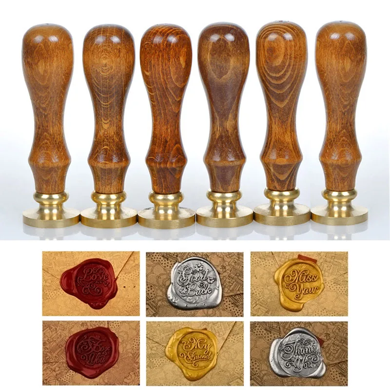 Classic-Sealing-Wax-Initial-Wax-Seal-Stamp-Various-Alphabet-Letter-Retro-Wood-Scrapbooking-Stamp-DIY-Post