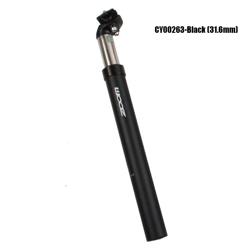 CY00263 Подседельный штырь для велосипеда 27,2/31,6X350 мм Подседельный штырь алюминиевый велосипедный амортизационный амортизирующий подседельный штырь - Цвет: Black 31.6mm