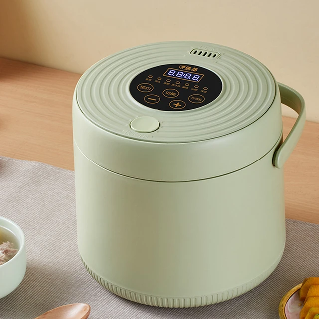 Cute yellow green rice cooker with steamer 2L home Dormitory students mini rice  cooker - AliExpress