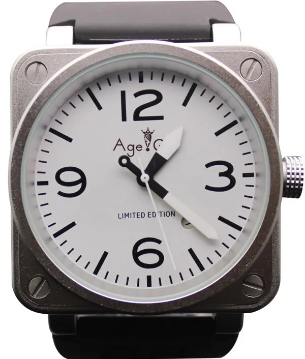 Роскошные деловые часы брендовые новые мужские из нержавеющей стали автоматические механические черные резиновые BR Bell PVD dive 46 мм большие часы - Цвет: 10