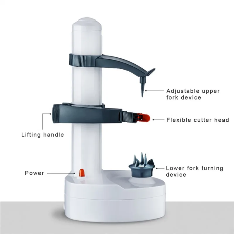 Электрические очистители овощей и фруктов кухонный, для удаления цедры Тип инструментов с 3 лезвиями Автоматическая Картофелечистка из нержавеющей стали