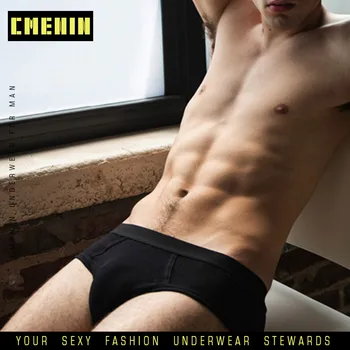 

Fashion Cotton Sexy Gay Men Underwear Bikini Men Briefs Solid BreathableMens Briefs Underwear Shorts Mens Panties AD02
