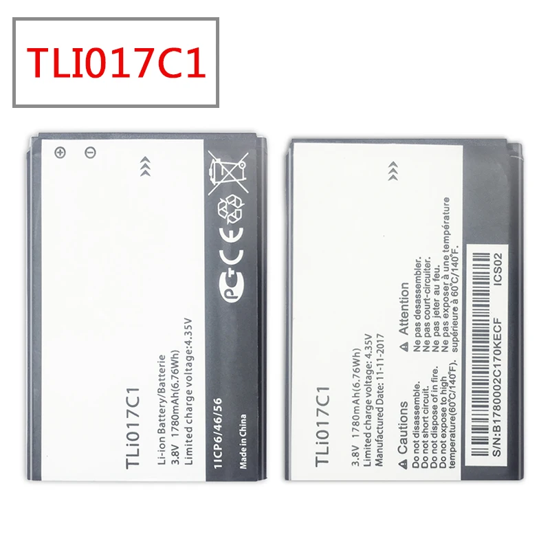 Аккумулятор TLI017C1 TLi017C2 для Alcatel One Touch PIXI 3 4 5 дюйма 5019D 5017D 5017A 5017X 5017 5027B 1780 мАч без