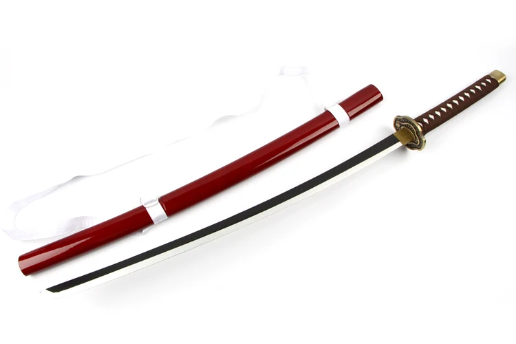 Серебряный Soul Gintama Hijikata Toushirou деревянный меч для косплея