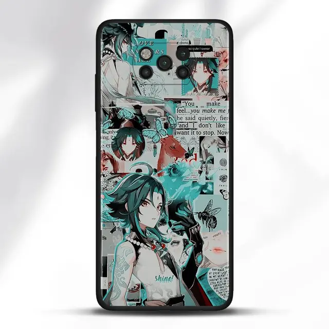 Case For Poco X3 NFC M3 Pro M3 F3 F1 Capa for Mi Note 10 Pro Lite Caso For Xiaomi CC9 Pro A3 A2 Lite Genshin Impact Anime B01