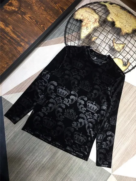 春夏新作 メンズベルベットジャケット 新しいラウンドネック 秋のファッション バロックプリント ゴールドベルベット カジュアル スリム 21 免税 店 値段 Ongoing Southloopmarket Com