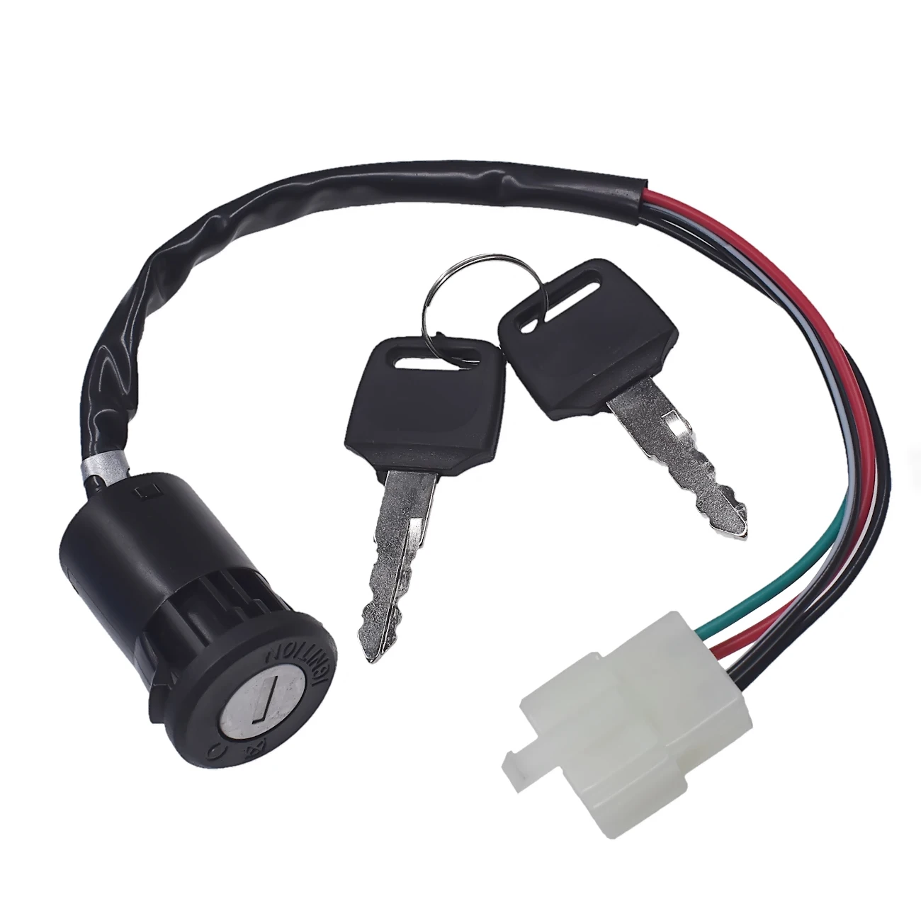 4 Wire Male Plug Ignition Key Switch for 50 70 90 110 125cc Quad ATV Dirt Bike