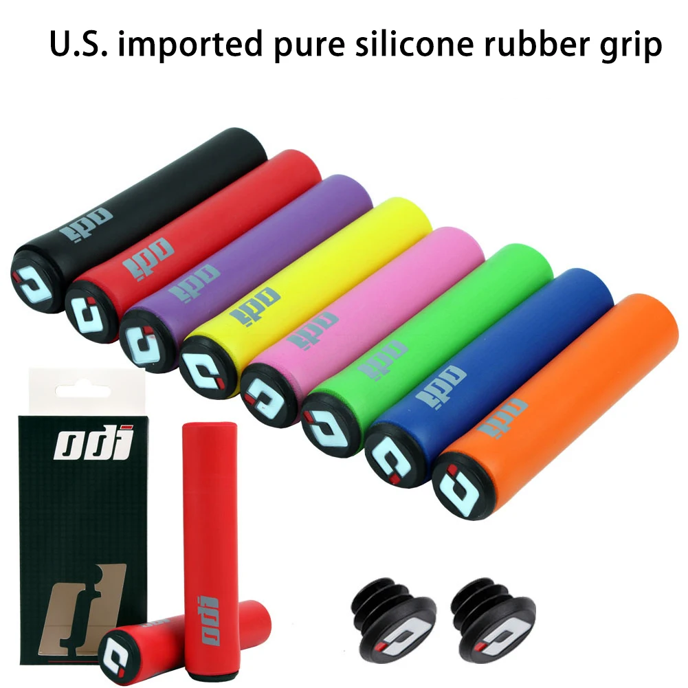 

MTB Bicycle Grip 2PCS Bike Silicone Handlebar Grips Anti-skid Shock-absorbing Soft Mountain Bicycle Grip Bike Accessories