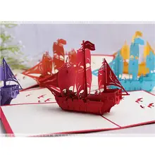 Inovador oco cartão 3d cartão de saudação 3 dimensional escultura de papel artesanal natal decoração da casa suave vela(China)