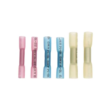

200pcs Practical 3 Sizes Mixed Water-proof High Quality Hot Melt Glue Inside Heat Shrink Butt Connectors BHT 5.5 1.25 2 (Printed