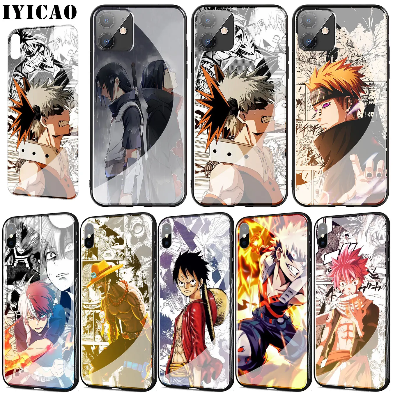 My Hero Academy цельный чехол из закаленного стекла для телефона iPhone 11 Pro XR X XS Max 6 6S 7 8 Plus 5