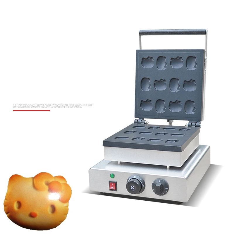 

Crispy Machine Commercial Electric Baking Machine Cat Cake Machine Cartoon Graphic Snack Equipment Fy-2218c Food Processor